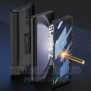 Shockproof Matte Case With Pen Holder for Galaxy Z Fold 5