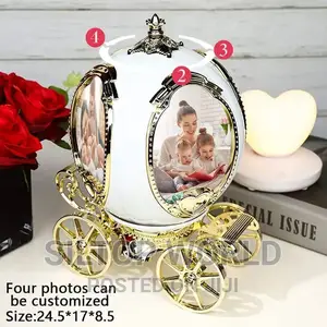 Rotating Picture Display Custom 4 Photo Frame