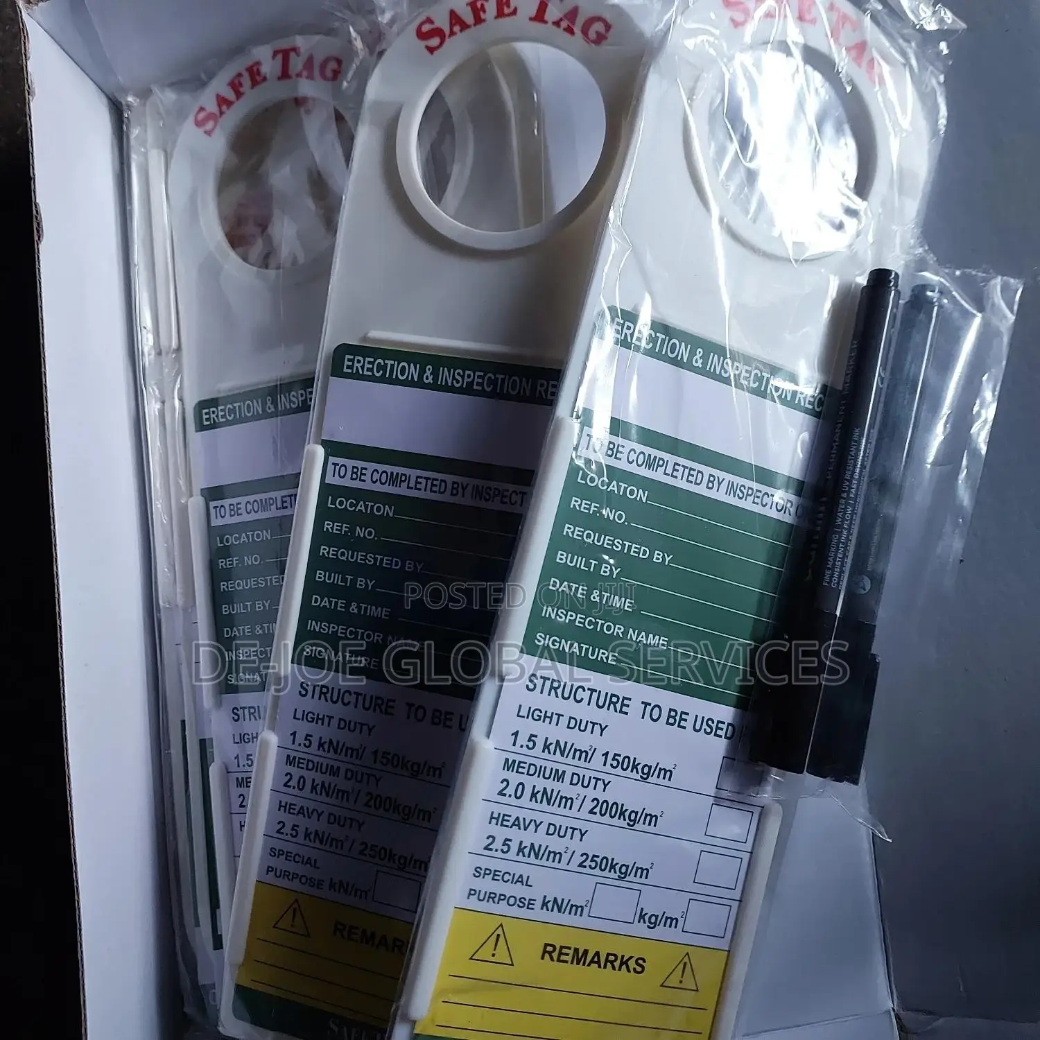 Safe Tag for Scaffolding a Pack