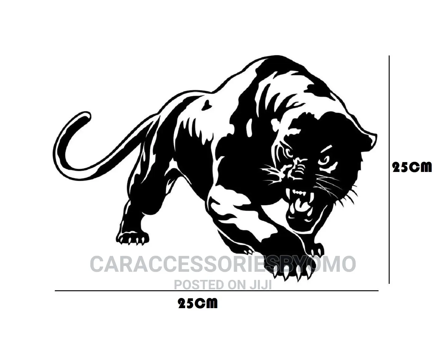 Angry Leopard Car Sticker in Surulere - Vehicle Parts & Accessories ...