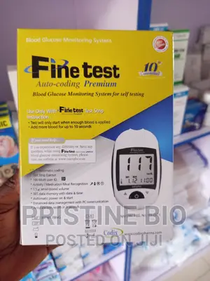 Fine Test Blood Glucose Monitor With 25 Free Sugar Strips