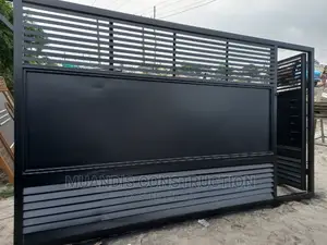Matte Black Sliding Gates