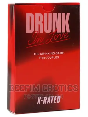 Drunk in Love Drinking Card Game for Couple