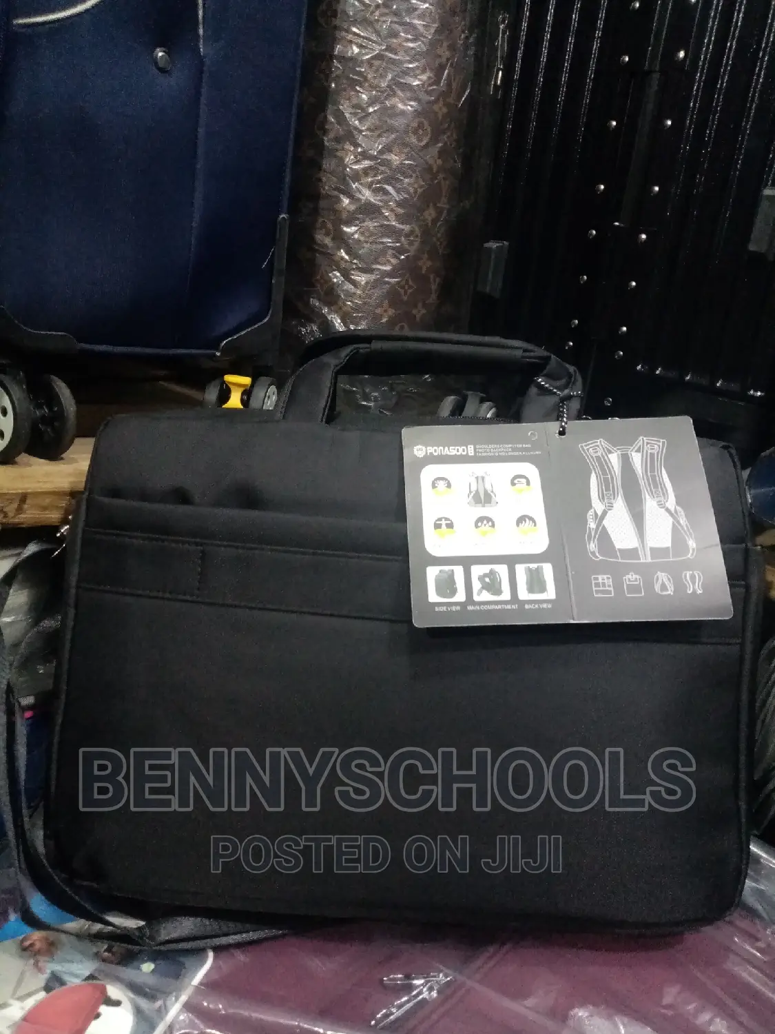Ponaso Black Office, Laptop and Conference Bag