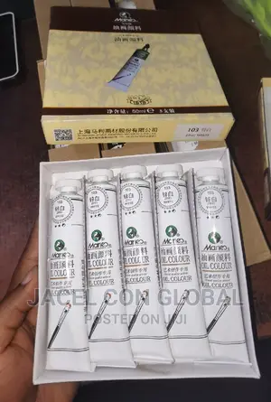 Marie Oil Color Zinc White (5pcs of 50ml Sizes in a Pack)