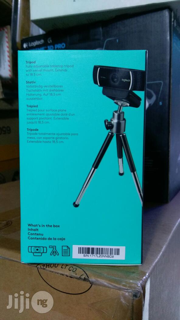 Logitech C922 Pro Stream Webcam.