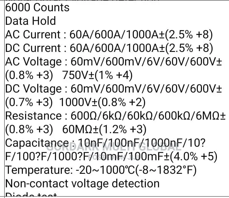 Ac/Dc Clamp Meter