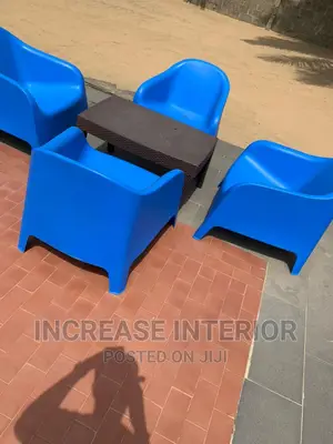 Plastics Chairs and Table
