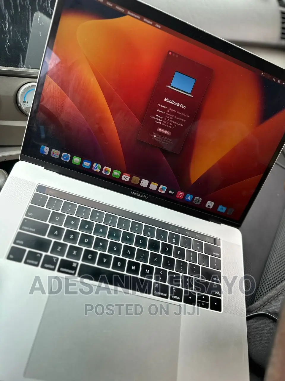 Laptop Apple MacBook Pro 2019 16GB Intel Core i9 SSD 512GB