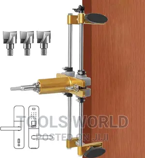 Door Lock Hole Opener Kit Lock Mortiser for Wooden Doors