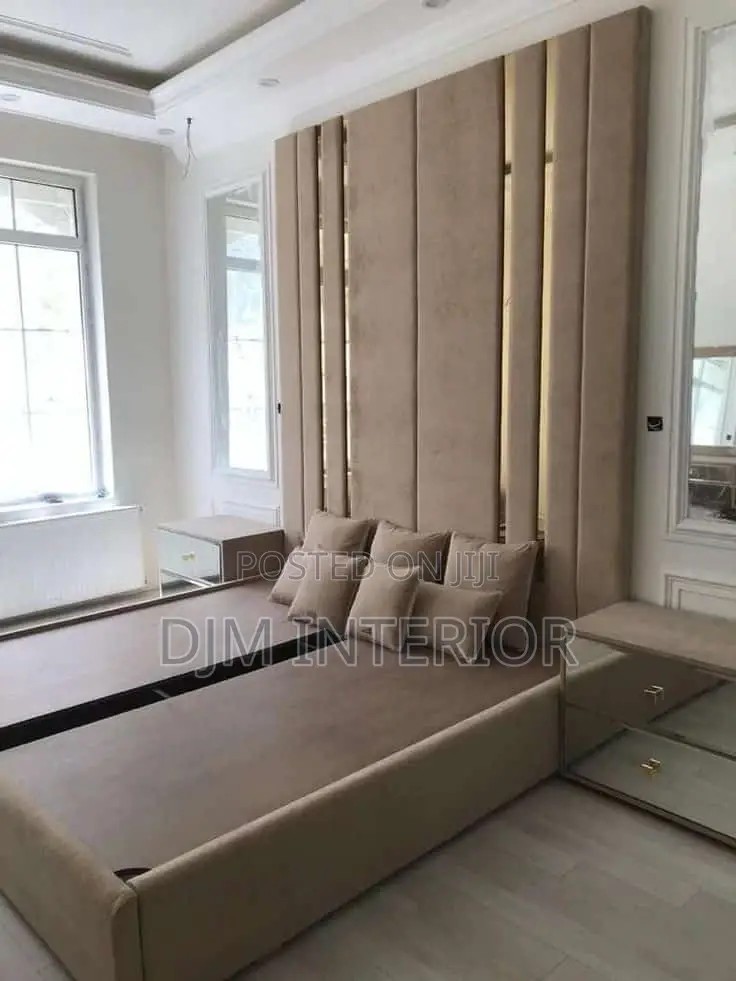 Master Bed Frame With Unique Design