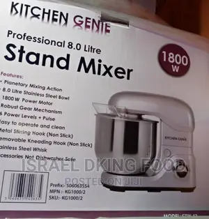 Quality Foreign Kitchen Genie Table Top 8L 1800W Cake Mixer
