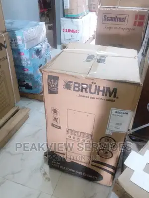 New Bruhm 4 Gas Burner With Oven (Bgc5540ib)