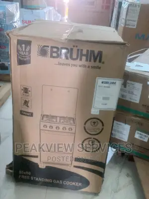 Quality (Bgc5540ib)Bruhm 4 Gas Burner +Oven