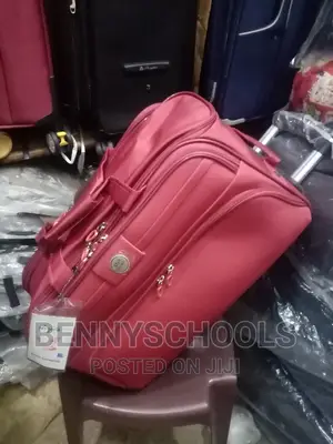 Medium Wine Star Express Traveling Luggage Bag With Trolleys