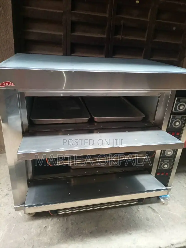 Double Deck Gas Oven With 4 Trays