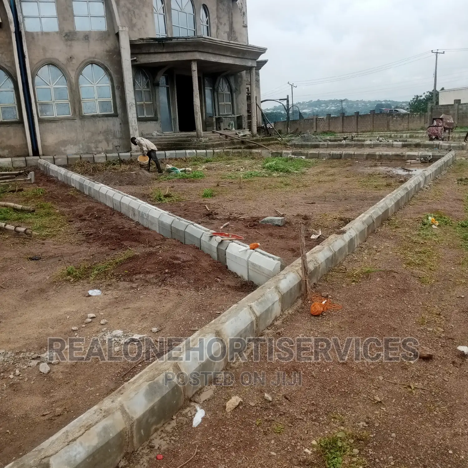 Kerbs (Curb) to Protect Building Structure Control Erosion in Ibadan