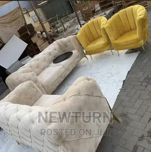 Unique Seven Seaters Fabric Chairs.