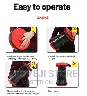 Portable Telescopic Stool, Foldable Stool