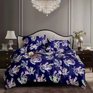 Italian Bedsheet (Purple Flowers}