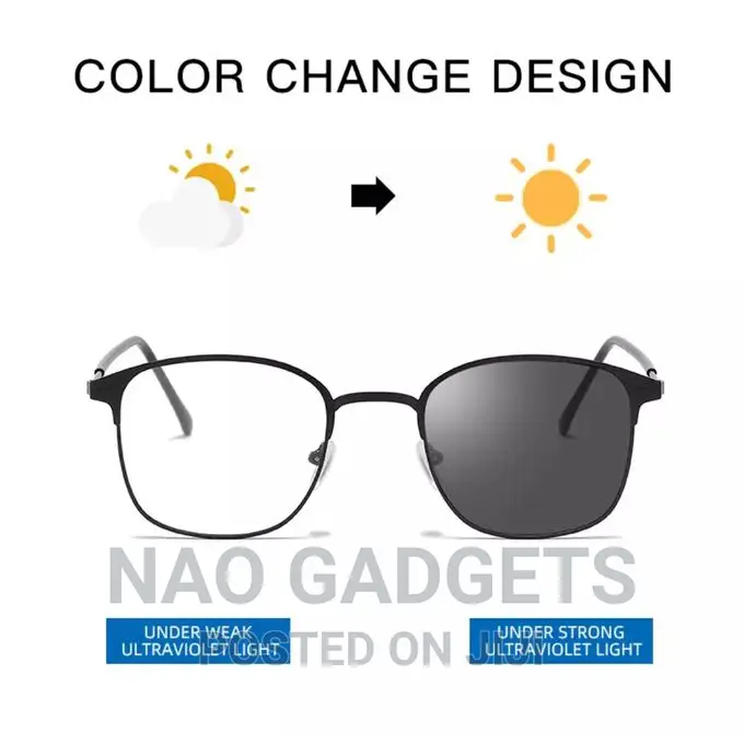 Photochromic Color Changing Anti Blue Light Computer Glasses