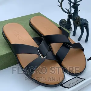 Original Gucci Casual Leather Slippers