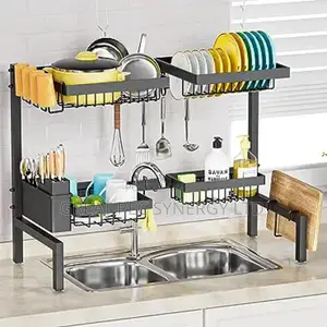 Over The Sink Dish Drainer - 2 Layers.