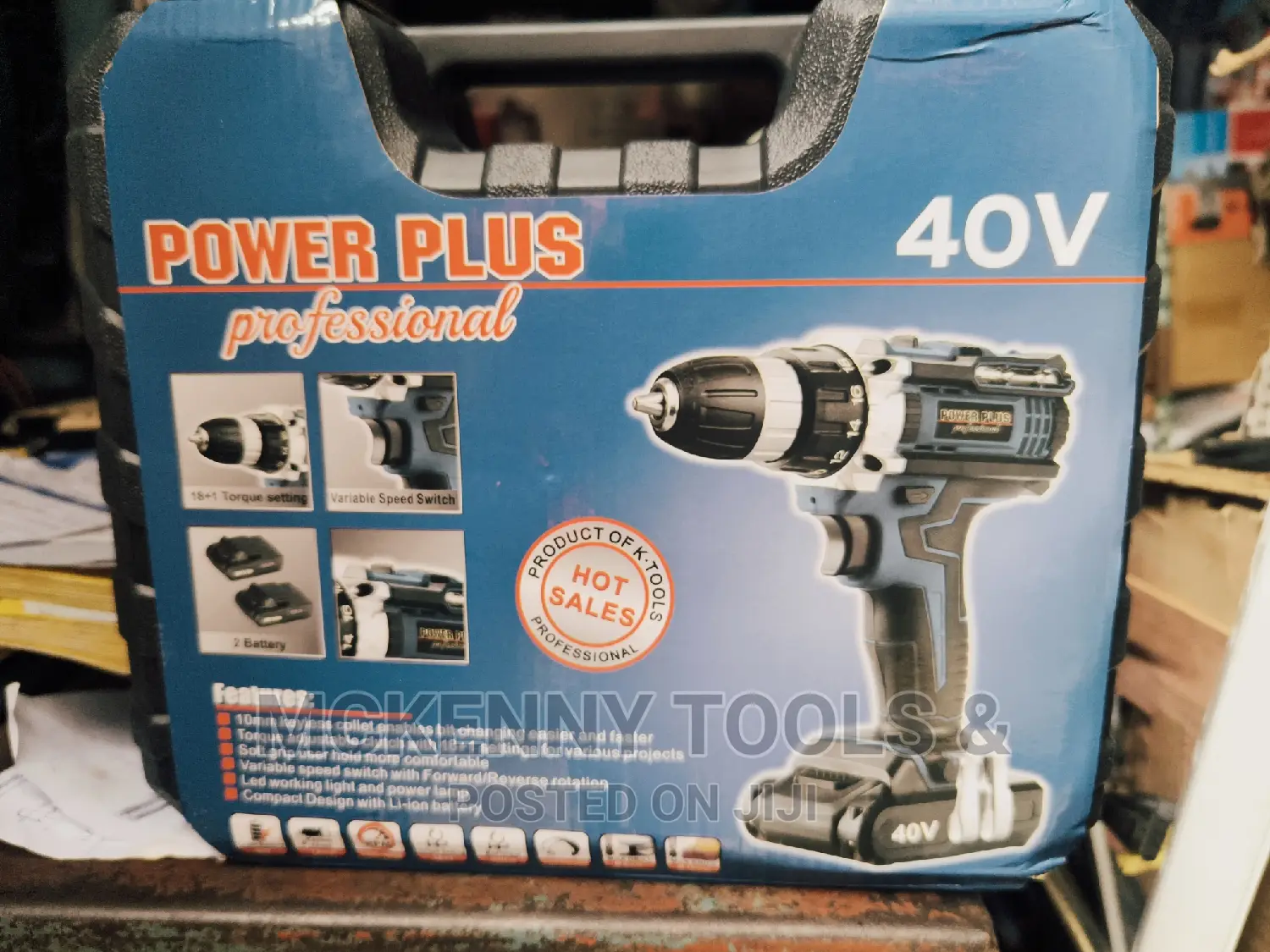 Power Plus Cordless Drill 40v