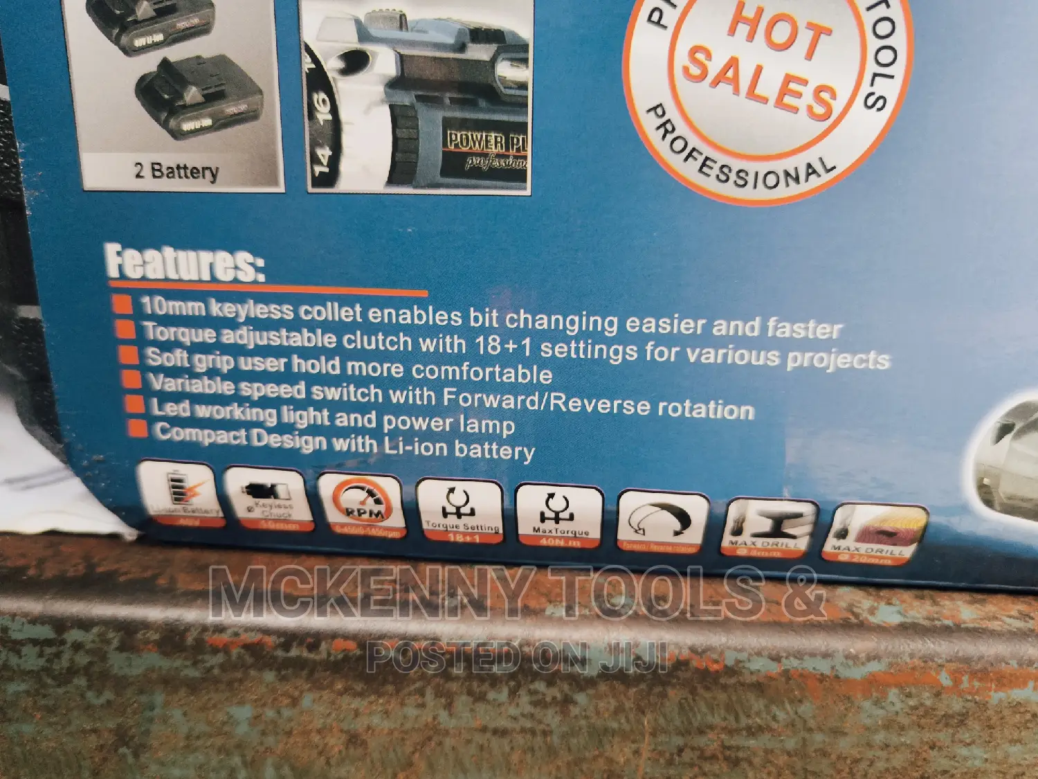 Power Plus Cordless Drill 40v
