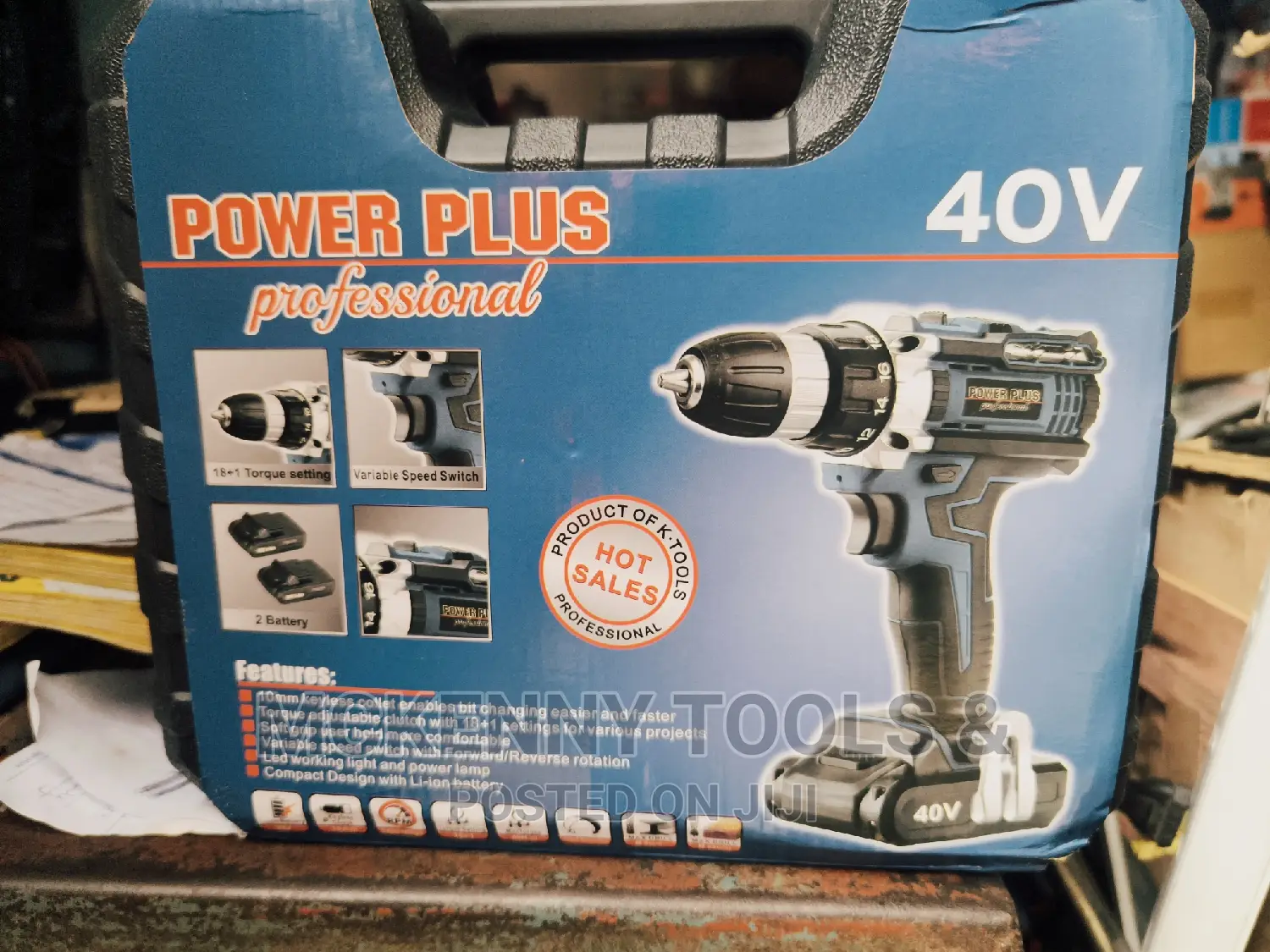Power Plus Cordless Drill 40v