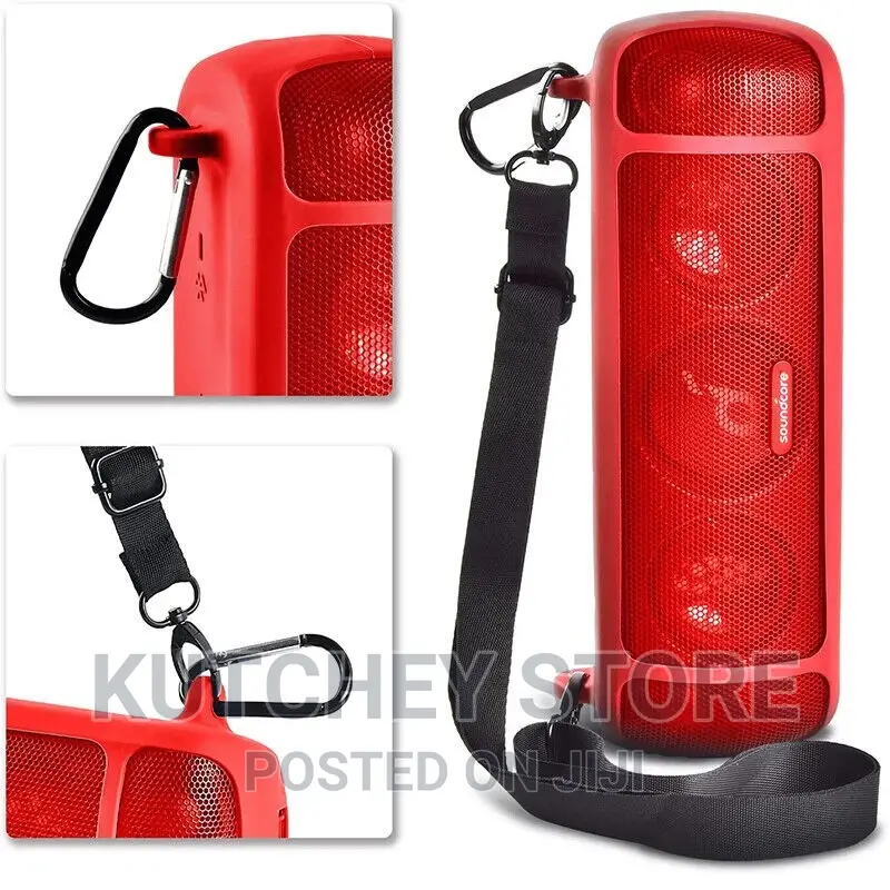 Silicone Pouch for Soundcore Motion+ Speaker Blue Red Black