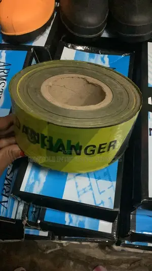 Yellow And Black Caution And Danger Tape