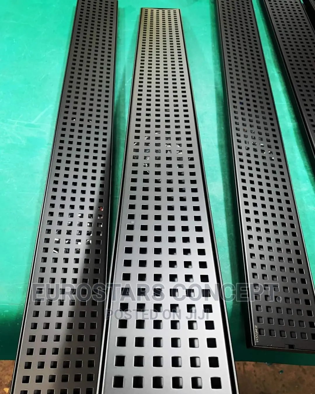 Long Black Floor Drains