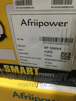 12V 1KVA Afripower Indian Inverter