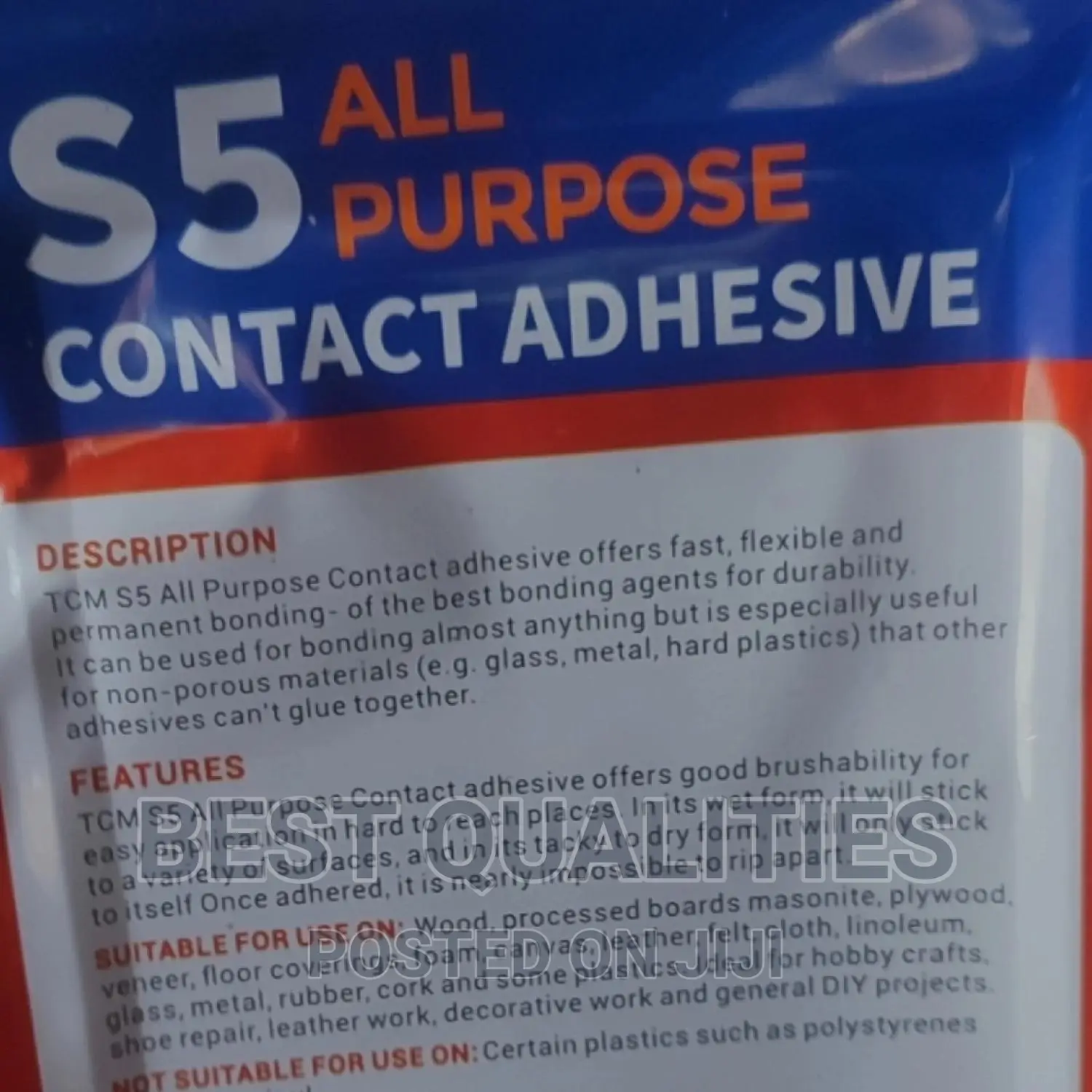 Contact Adhesive { TCM S5 All Purpose Bond}