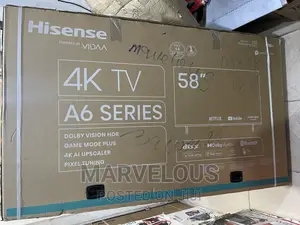 Brand New Hisense 58inch Full Smart HD Framless Television.