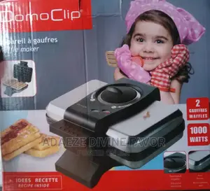Original Domo Clip 2plate 1000watts Waffle Maker