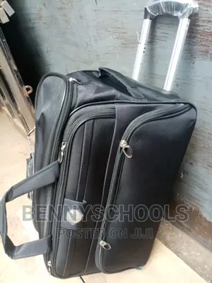Small Star Black Express Traveling Luggage Bag With Trolleys