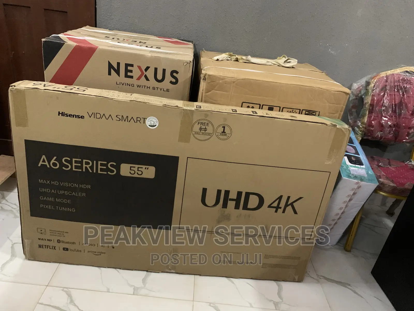 Affordable 55 Inches UHD Hisense TV +Netflix+Youtube