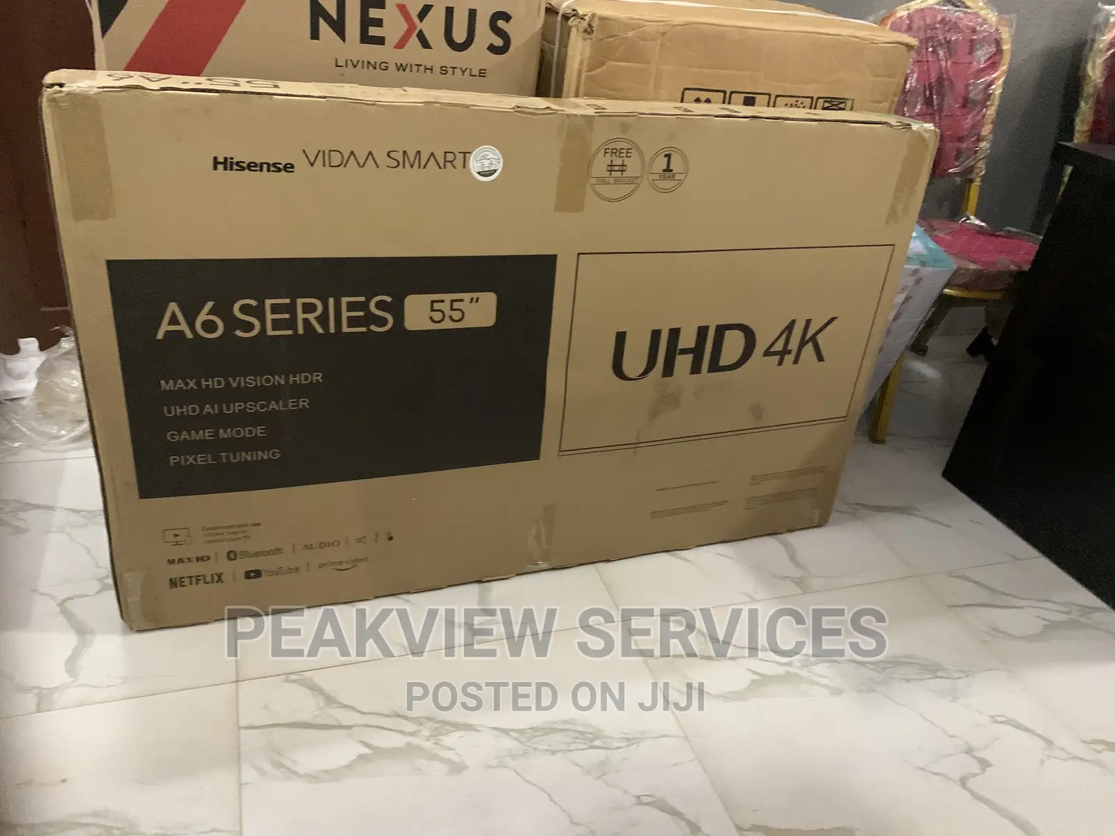 Hisense UHD 55 Inches Smart TV+Bluetooth