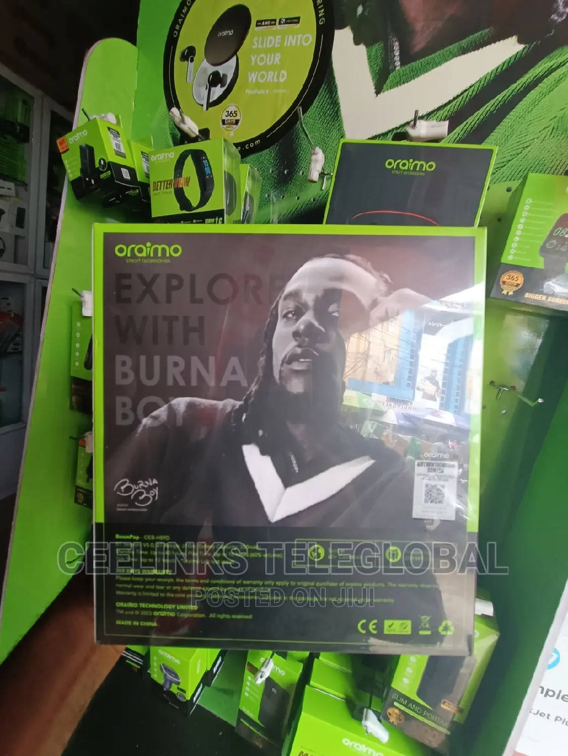 Oraimo Boompop Over-Ear Bluetooth Wireless Headphone