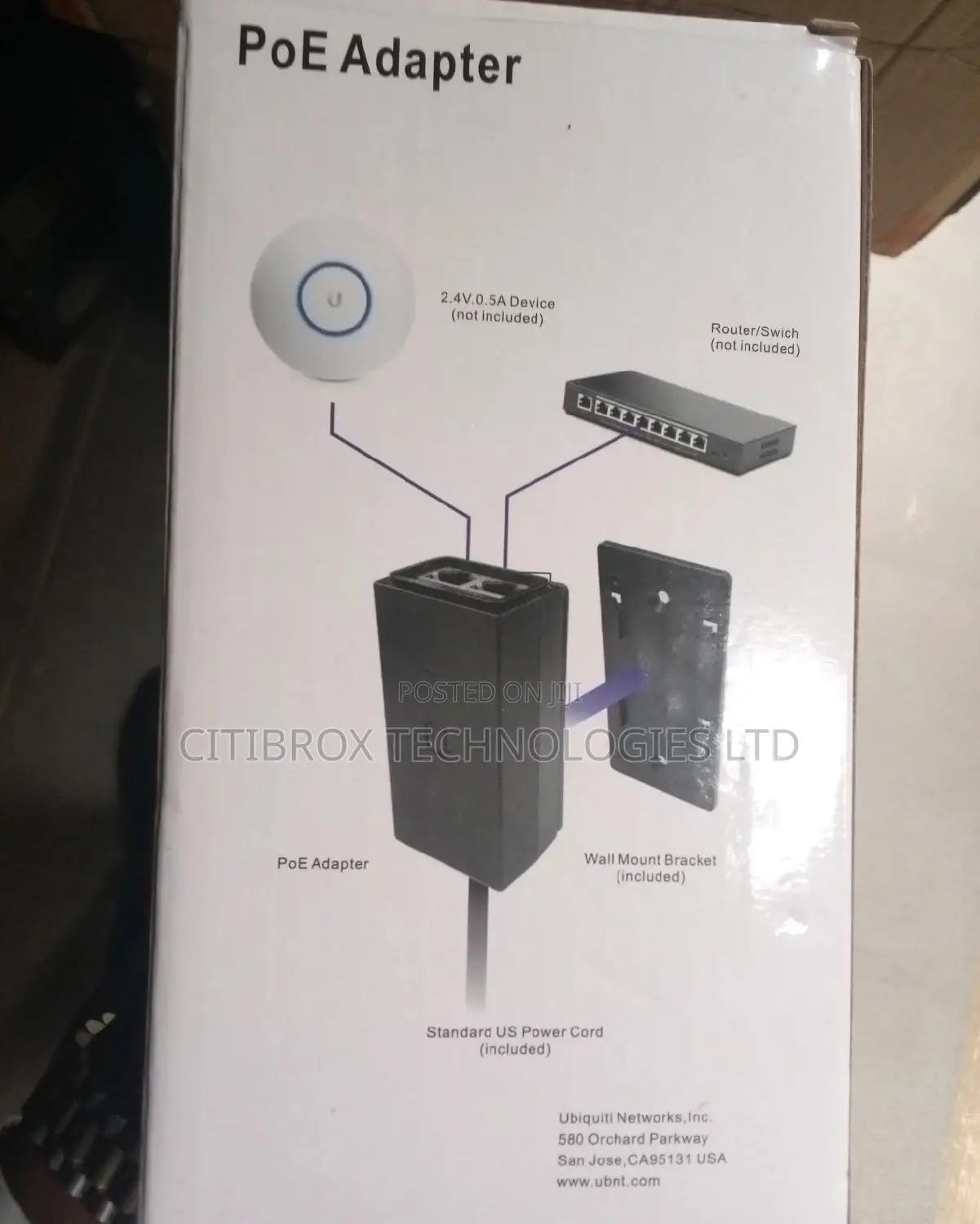 Poe Adapter Ubiquiti 30v 1a