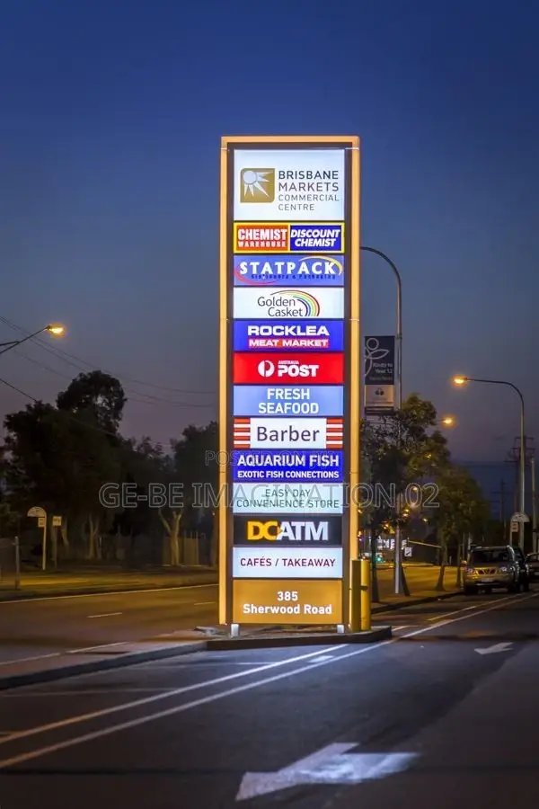 Pylon Sign, All Signage