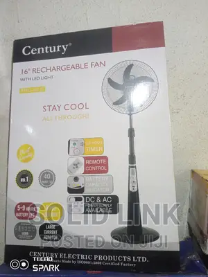 Century 16"Rechargeable Fan 100%Cooper