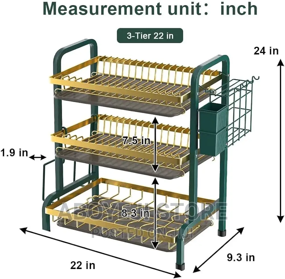 3 and 2 Tier Dish Drying Rack
