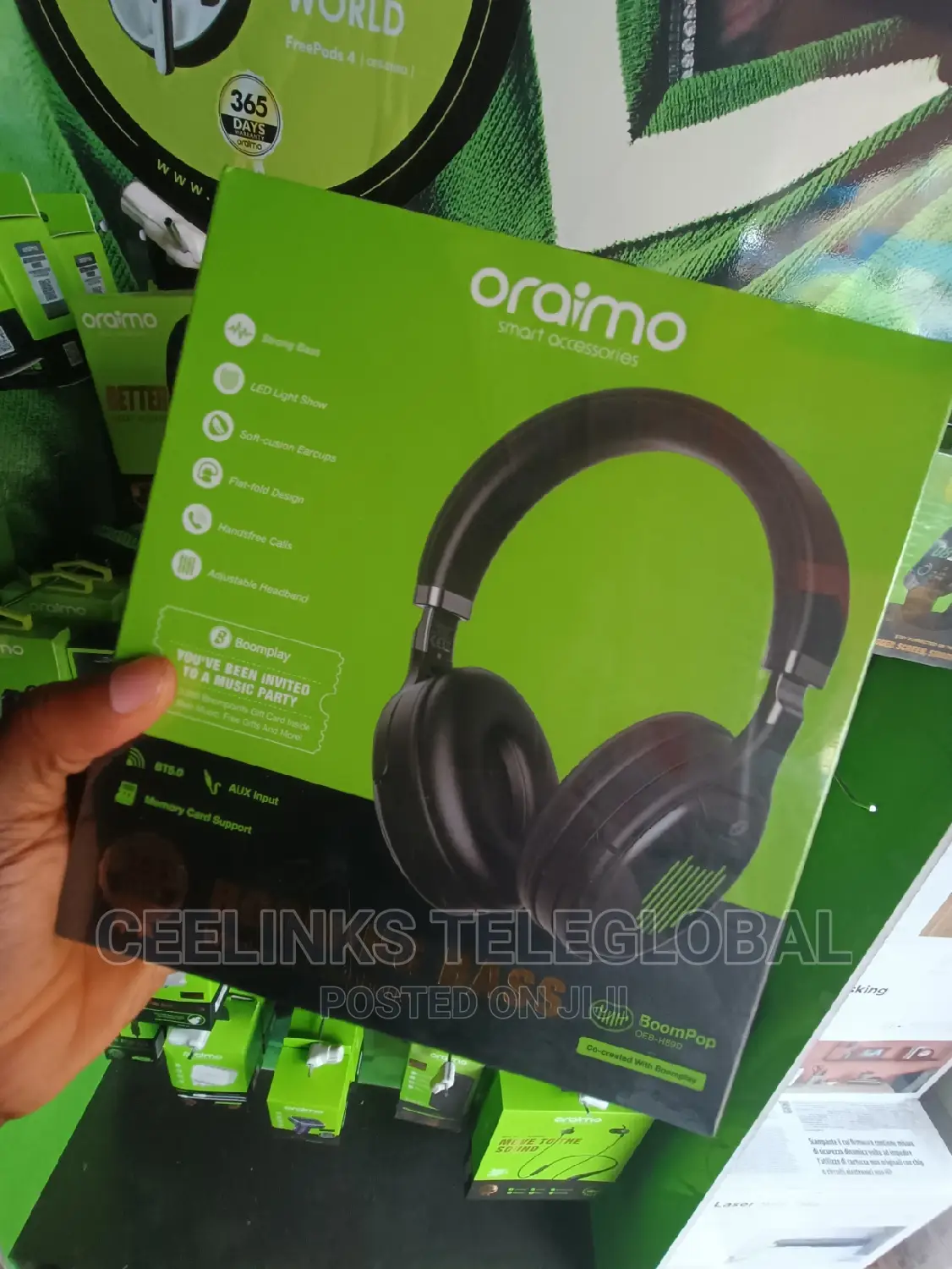 Oraimo Boompop Bluetooth Wireless Headphone