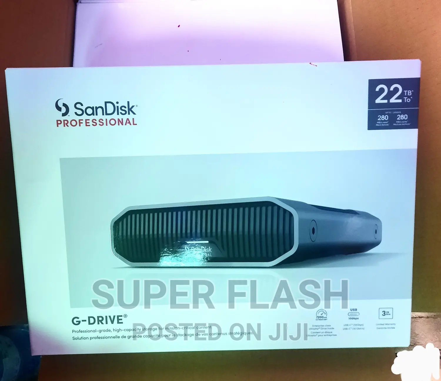 Sandisk Professional 22tb G-drive External Desktop Hdd