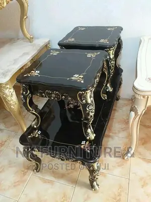 Royal Centre Table With 2 Sides Stool
