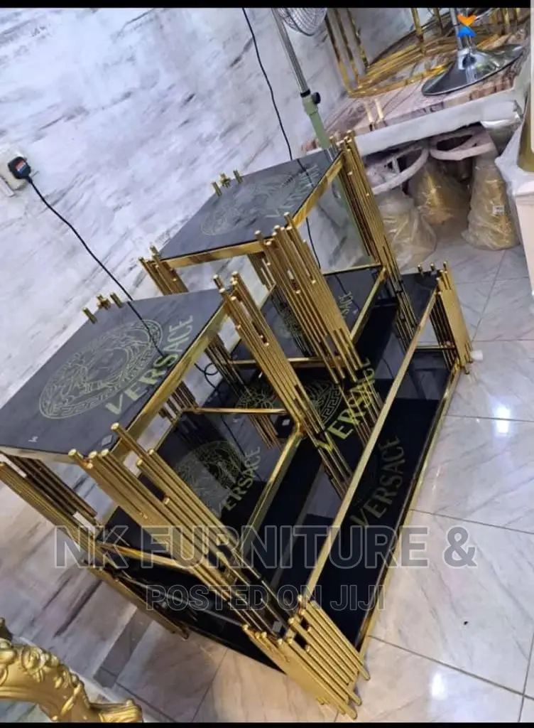 Versace Center Table With Two Sides Stools