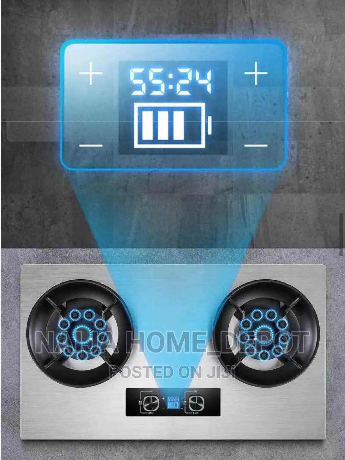 Flippable Gas Cooker With Electronic Controls